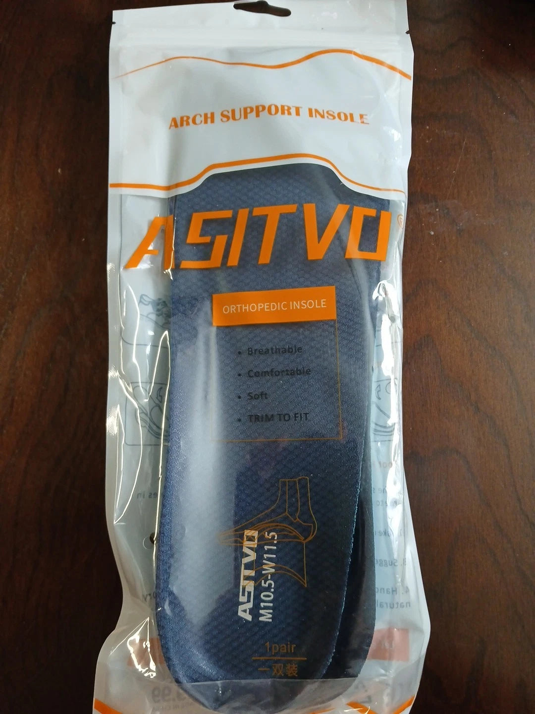 Arch Supports Orthopedic Inserts Men’s Sz 8.5 Women’s Sz 10 NEW ASITVO