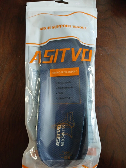 Arch Supports Orthopedic Inserts Men’s Sz 8.5 Women’s Sz 10 NEW ASITVO