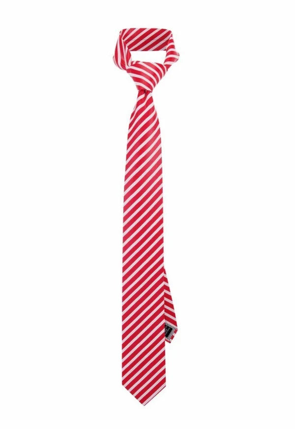 Racecar Red Striped Tie