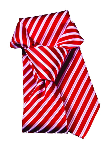 Racecar Red Striped Tie