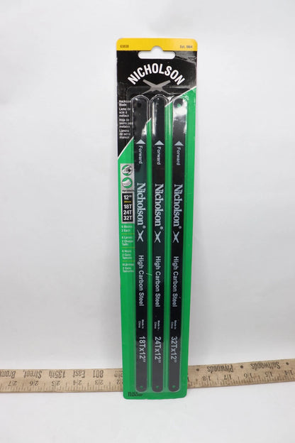 Nicholson 63838 Hacksaw SS12 Carbon 6/cd Assrt