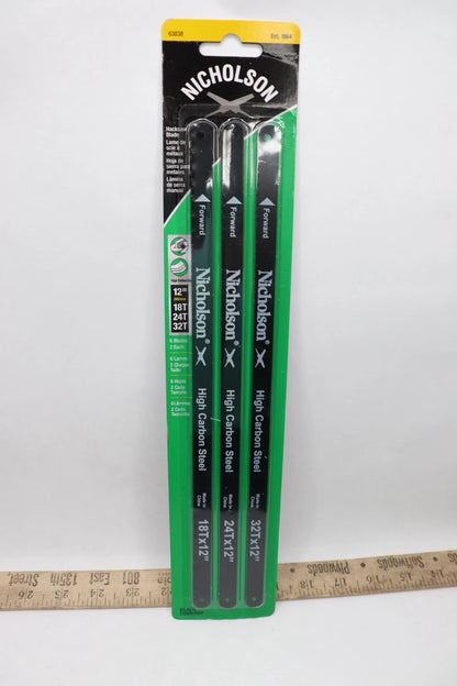 Nicholson 63838 Hacksaw SS12 Carbon 6/cd Assrt