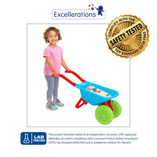 Excellerations® Two-wheel Lightweight Wheelbarrow