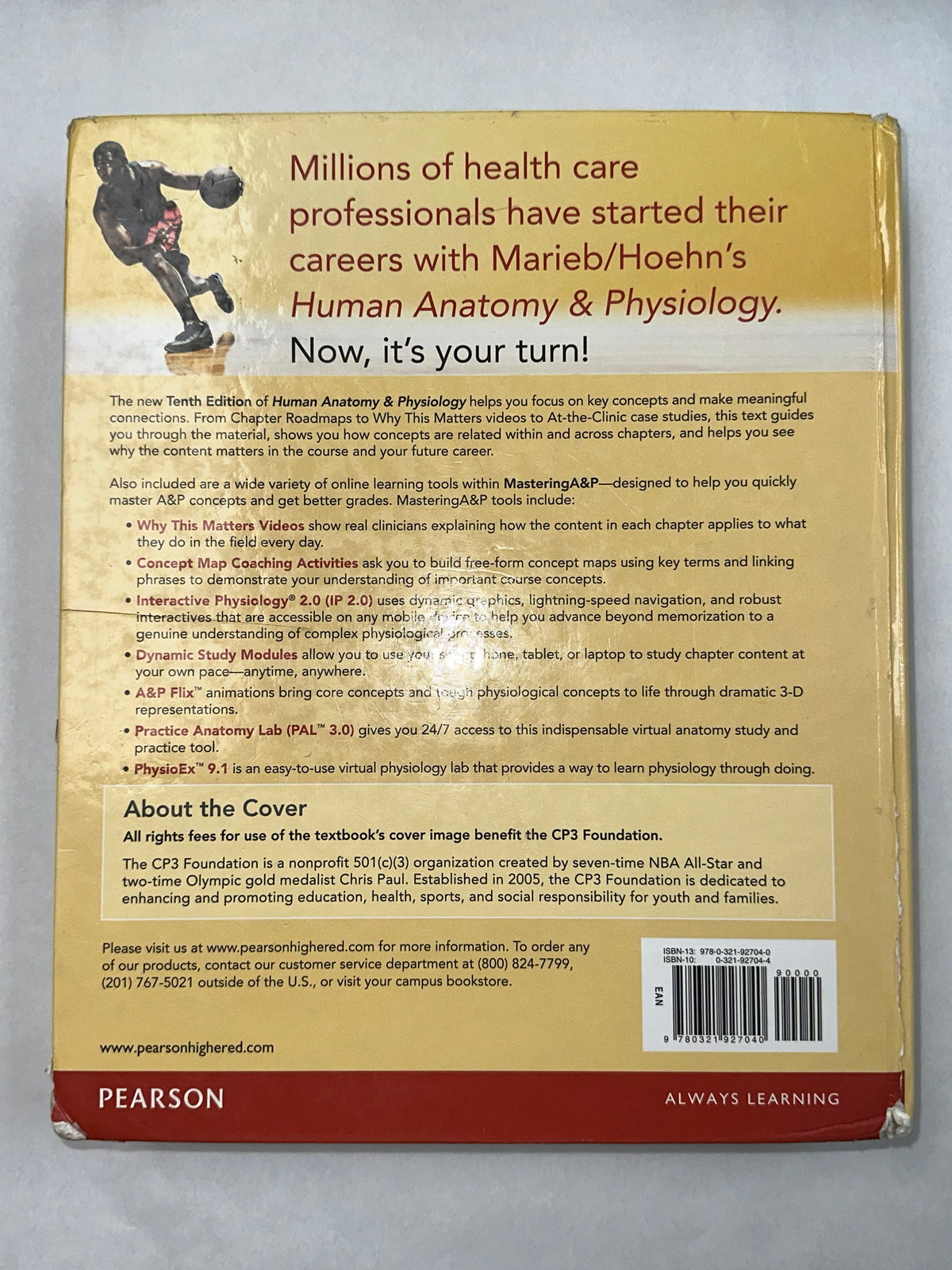 USED- Human Anatomy Physiology (Marieb, Human Anatomy Physiology) Standalone Book