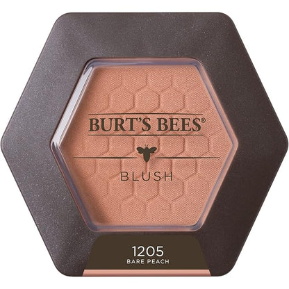 Burts Bees 100% Natural Blush with Vitamin E, Bare Peach - 0.19 Ounce