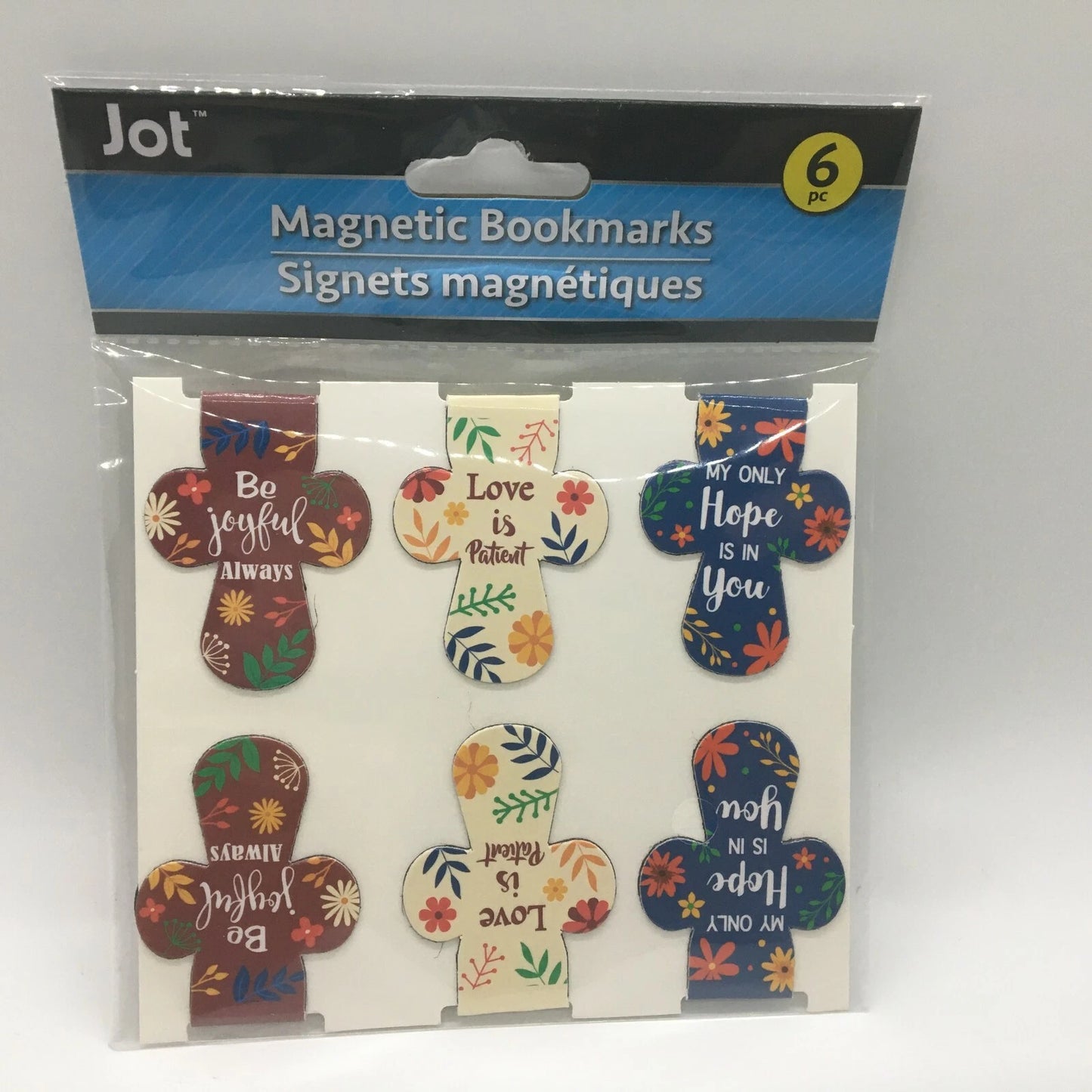Jot Christian Inspired Magnetic Bookmarks 6 PC
