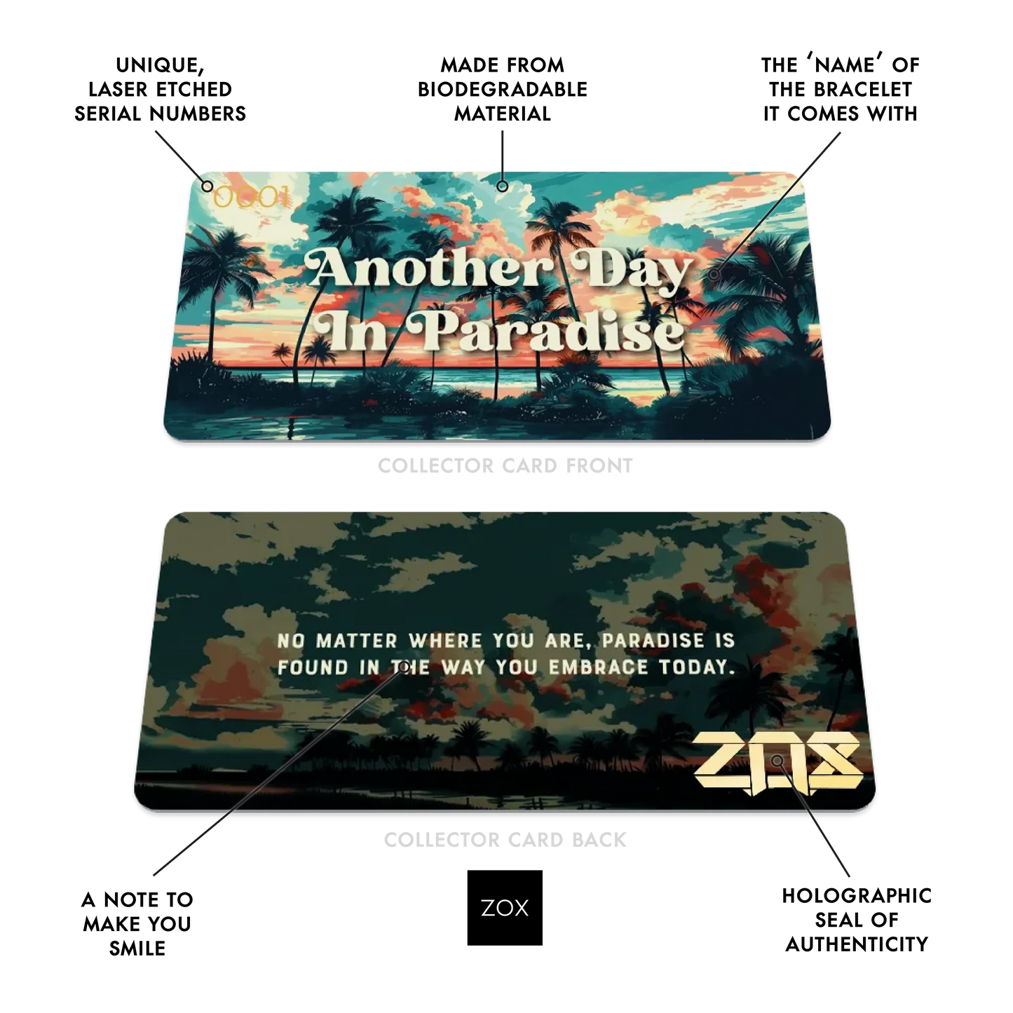Zox "Another Day In Paradise" Bracelet (Small)