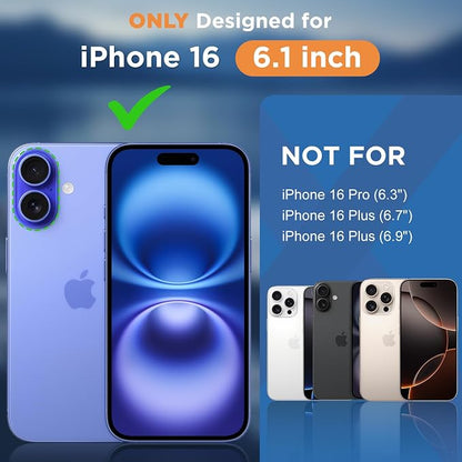 Beasyjoy for iPhone 16e Case Waterproof, Metal Heavy Duty Full Body Protective Case with Built-in Screen Protector, Military Grade Shockproof Defender Cover for iPhone 16e 6.1", Red