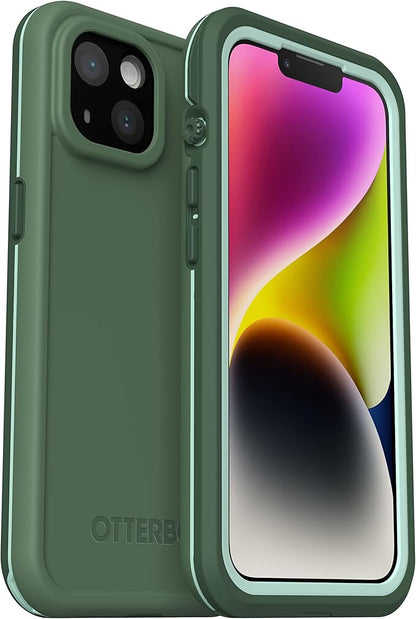 OtterBox FRE Series Waterproof Case with MagSafe (Designed by LifeProof) for iPhone 14 Plus - Dauntless (Green)