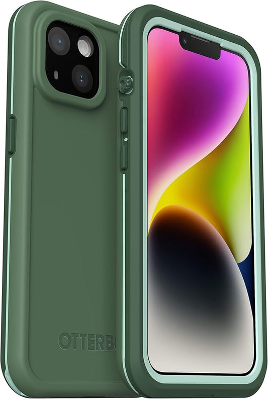 OtterBox FRE Series Waterproof Case with MagSafe (Designed by LifeProof) for iPhone 14 Plus - Dauntless (Green)