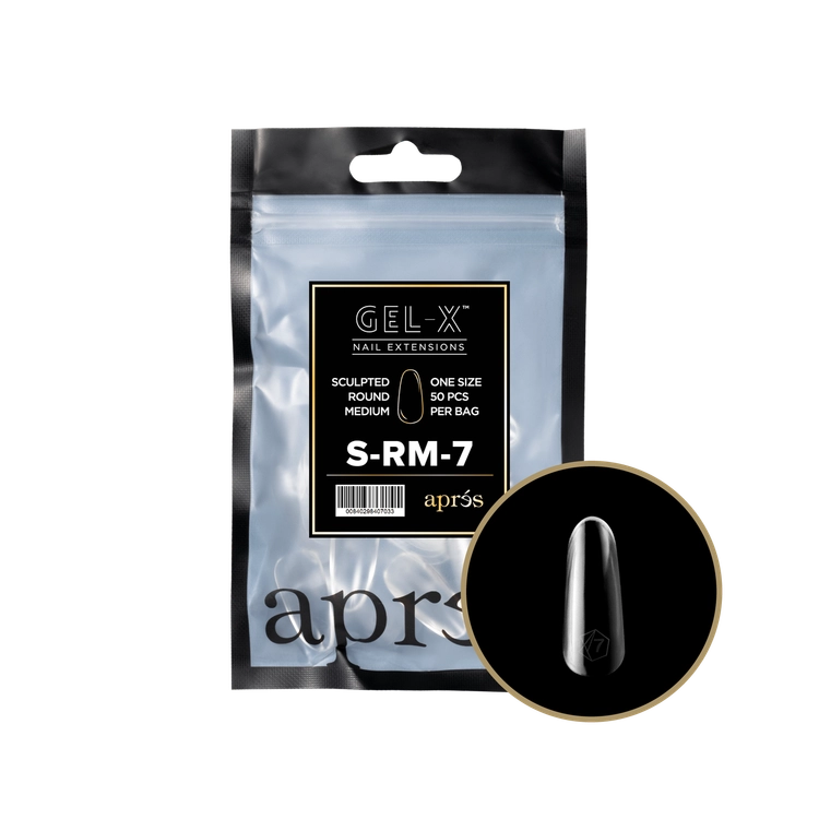 Gel-X® Sculpted Round Long Refill Bag Size: 7