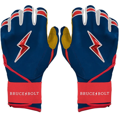 Patriot Series Long Cuff Batting Gloves - Fourth of July
