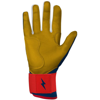 Patriot Series Long Cuff Batting Gloves - Fourth of July