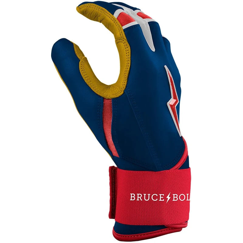 Patriot Series Long Cuff Batting Gloves - Fourth of July