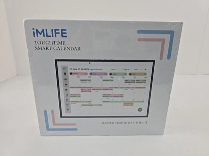IMLIFE 10.1 inches Wifi Smart Touchscreen Digital Calendar Touchtime App (Comes with USB-A to USB-C power cable only. Missing stand. Screen protector may contain damage)