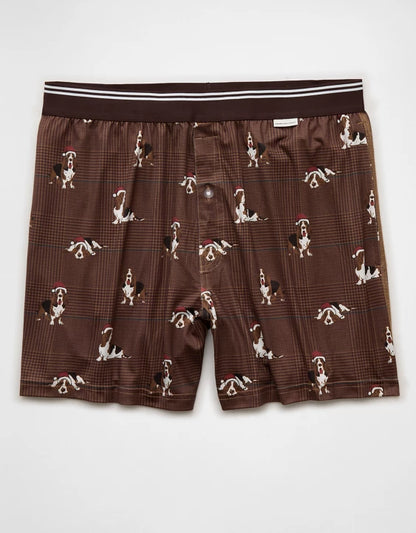 AEO Men's Holiday Ultra Soft Pocket Boxer Short