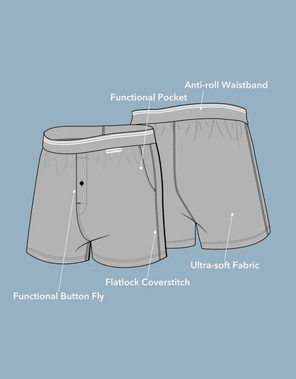 AEO Men's Holiday Ultra Soft Pocket Boxer Short