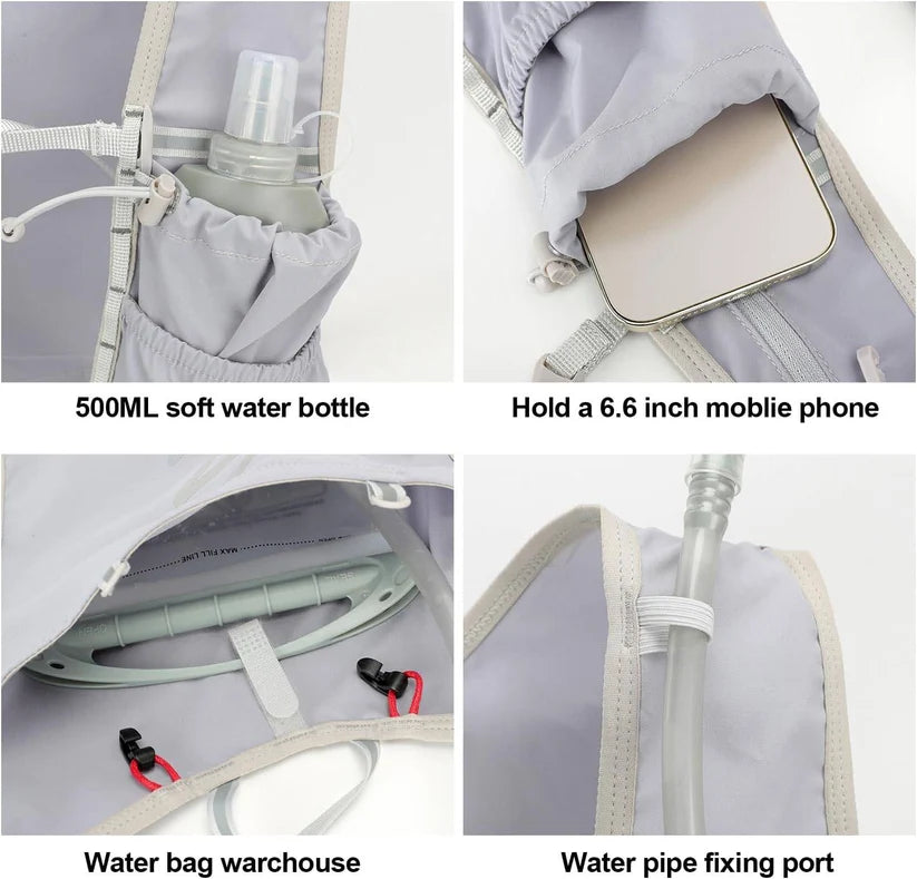 INOXTO Hydration Vest Backpack – Vest Only, Light Lilac