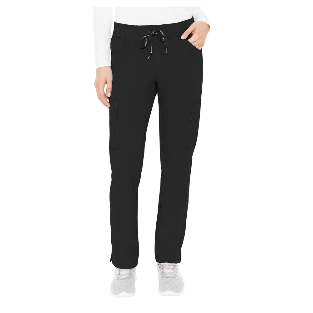 Med Couture Peaches Women's Scoop Pocket Pant, 8733, Black, ST