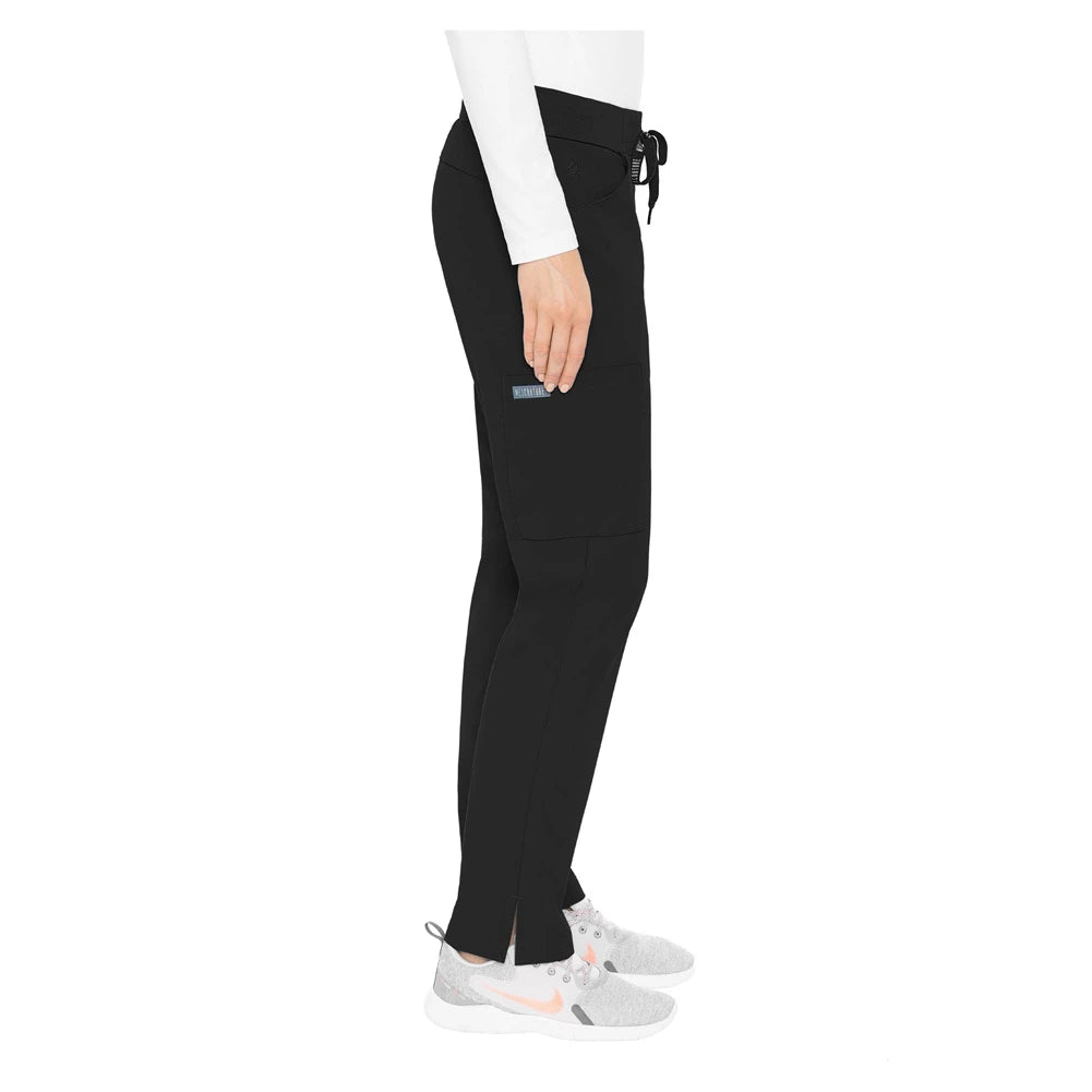 Med Couture Peaches Women's Scoop Pocket Pant, 8733, Black, ST