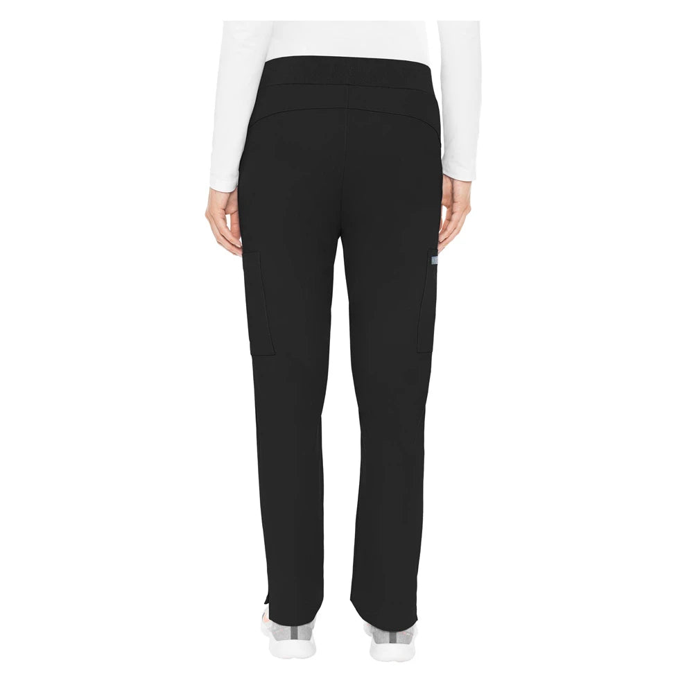 Med Couture Peaches Women's Scoop Pocket Pant, 8733, Black, ST
