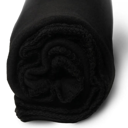 Yacht & Smith Fleece Blankets In Black 50x60 Inches