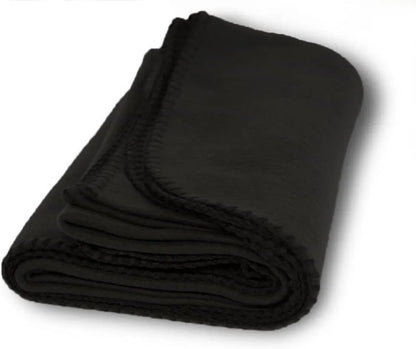 Yacht & Smith Fleece Blankets In Black 50x60 Inches