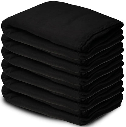 Yacht & Smith Fleece Blankets In Black 50x60 Inches