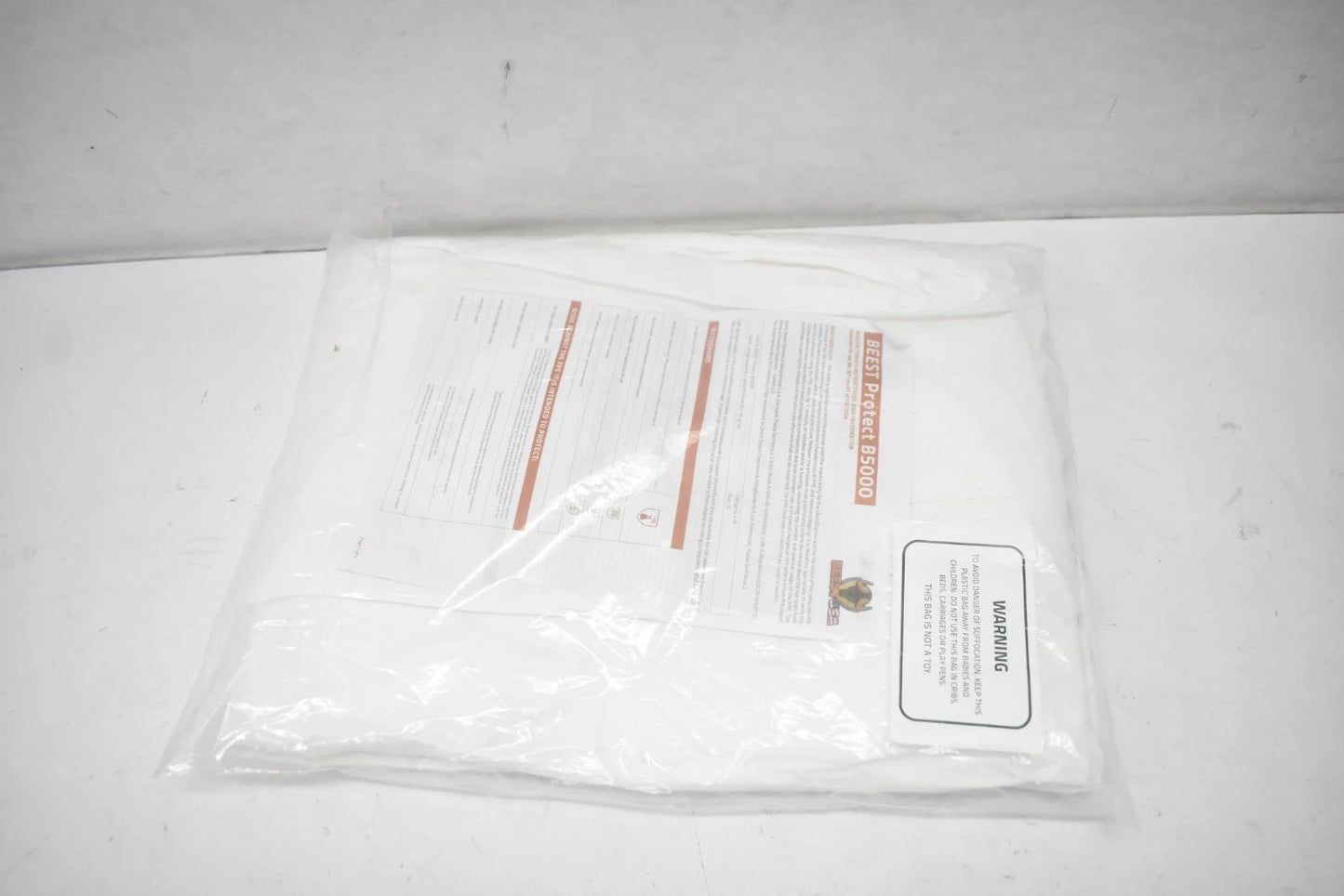 Beest Protect B5000 Disposable Protective Coverall PPE CAT III w Hood White XL