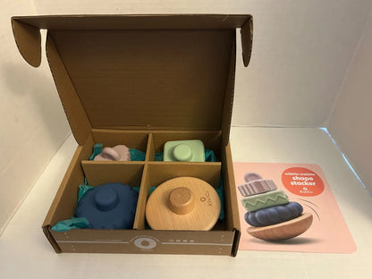 Kiwi Co Wibble Wobble Shape Stacker Toy for Kids (NEW)