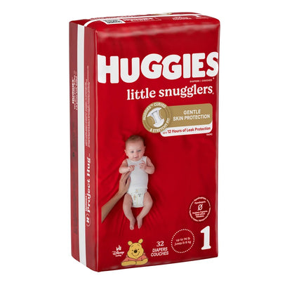 Huggies Baby Diapers Size 1 (8-14 lbs), 33ct, Huggies Little Snugglers Newborn Diapers
