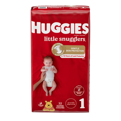 Huggies Baby Diapers Size 1 (8-14 lbs), 33ct, Huggies Little Snugglers Newborn Diapers