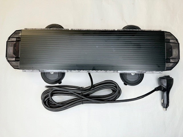 LINKITOM LED Strobe Flashing Light Bar -Double Side 30 LED High Intensity Emergency Hazard Warning Lighting Bar/Beacon/with Magnetic for Vehicle Trucks Roof Safety( White)