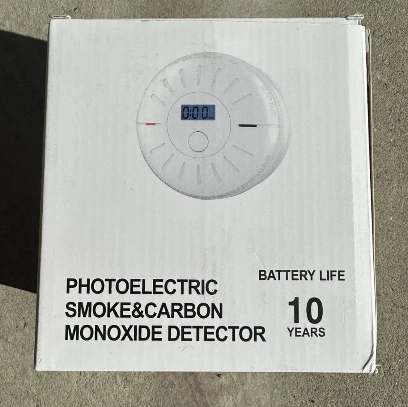 Photoelectric Smoke & Carbon Monoxide Detector 2 Pack 10 Yr Battery Life GS811-A