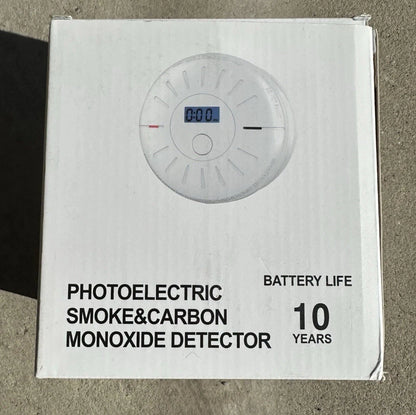 Photoelectric Smoke & Carbon Monoxide Detector 2 Pack 10 Yr Battery Life GS811-A