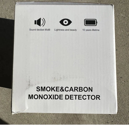 Photoelectric Smoke & Carbon Monoxide Detector 2 Pack 10 Yr Battery Life GS811-A