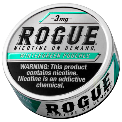 Rogue Wintergreen 3mg Pouches | 5 Cans