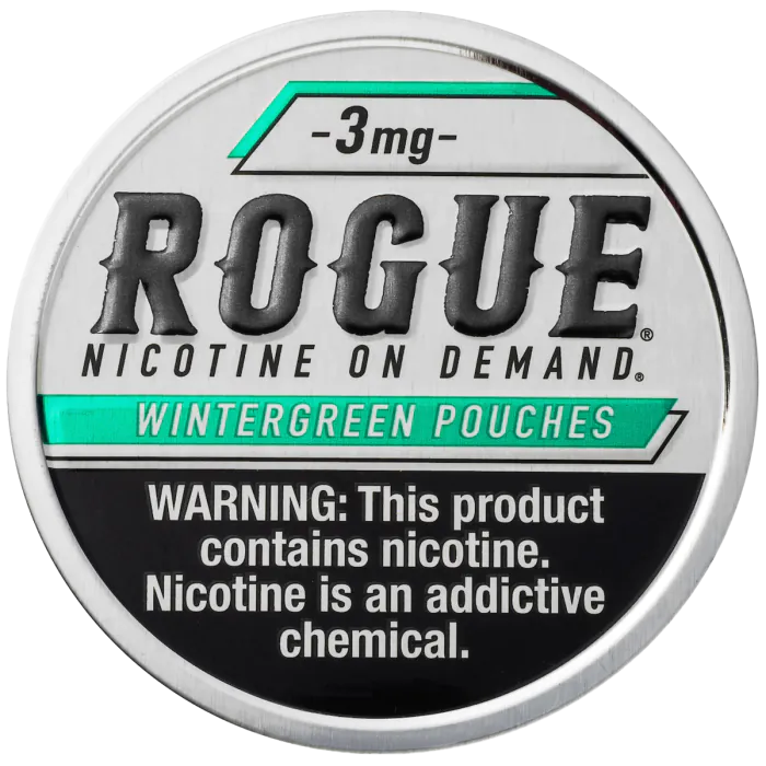 Rogue Wintergreen 3mg Pouches | 5 Cans
