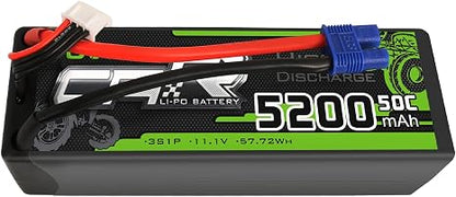 OVONIC 3s Lipo Battery 50C 5200mAh 11.1V Lipo Battery with Dean-Style T RC Car Truck Boat Airplane Helicopter Quadcopter