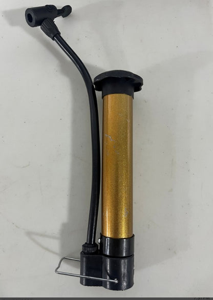 Portable Mini Bicycle Pump High Pressure Cycling Hand Air Pump Ball Tire Inflator Mountain Bike Pump, metal  plastic