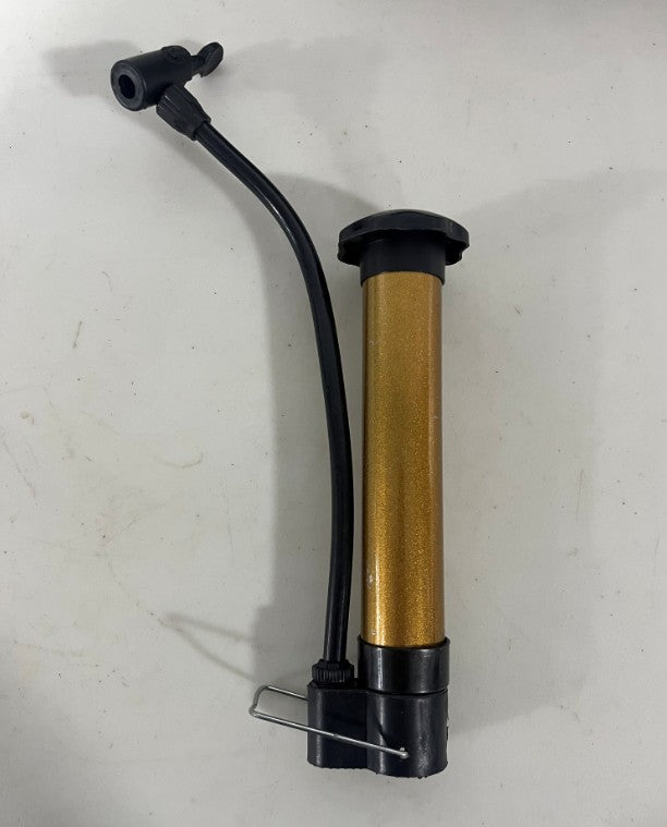 Portable Mini Bicycle Pump High Pressure Cycling Hand Air Pump Ball Tire Inflator Mountain Bike Pump, metal  plastic