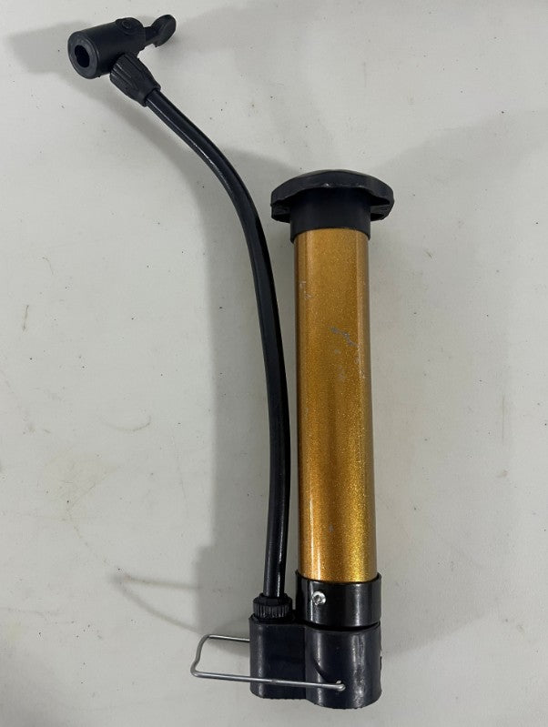 Portable Mini Bicycle Pump High Pressure Cycling Hand Air Pump Ball Tire Inflator Mountain Bike Pump, metal  plastic