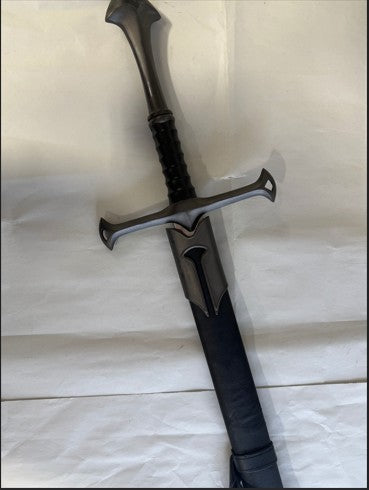 Fantasy Two-Handed Decorative Broadsword with Scabbard – Refurbished