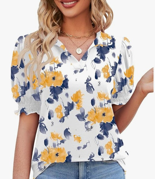 Micoson Women’s Short Sleeve V-Neck Polo Top