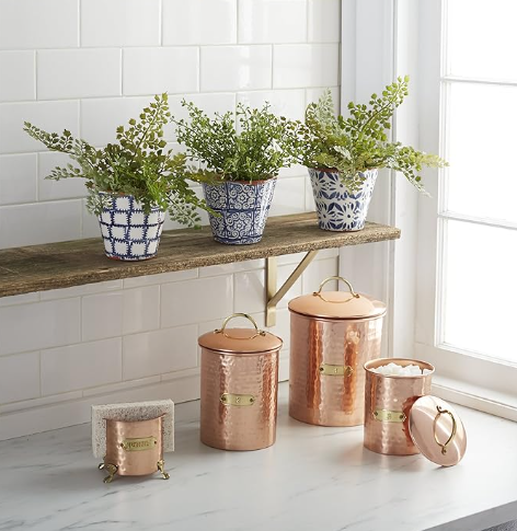 Mud Pie Kitchen Sponge Holder Caddy, Copper