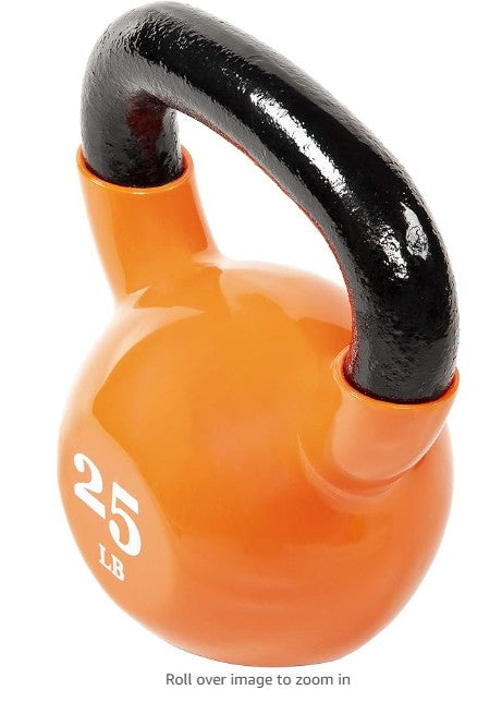 All-Purpose Color Vinyl Coated Kettlebell, 5-50 Pounds