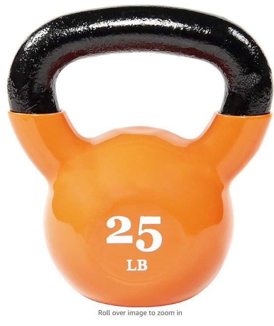 All-Purpose Color Vinyl Coated Kettlebell, 5-50 Pounds