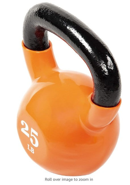 All-Purpose Color Vinyl Coated Kettlebell, 5-50 Pounds