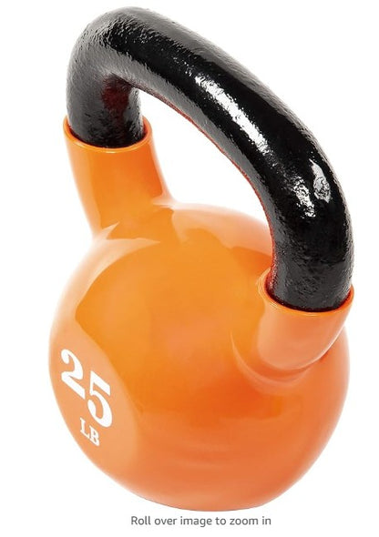 All-Purpose Color Vinyl Coated Kettlebell, 5-50 Pounds