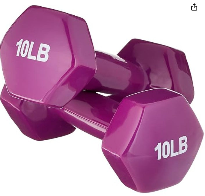 Basics Vinyl Coated Dumbbell Hand Weights